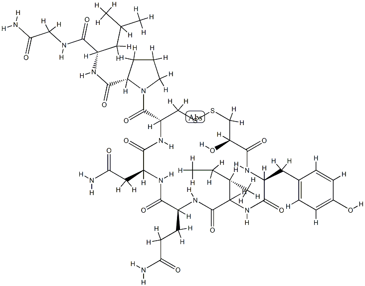 oxytocin, 1-(2-hydroxy-3-mercaptopropionic acid)- Structure