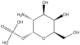 2-Amino-2-deoxy-α-D-galactopyranose 1-phosphoric acid 结构式