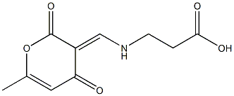 ba-Alanine, N-[(6-methyl-2,4-dioxo-2H-pyran-3(4H)-ylidene)methyl]- (9CI) 结构式
