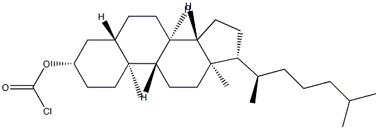 Chloridocarbonic acid 5α-cholestan-3β-yl ester Structure