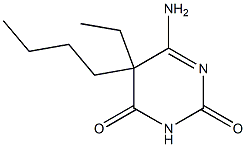 2,4(3H,5H)-Pyrimidinedione,6-amino-5-butyl-5-ethyl-(9CI) Struktur