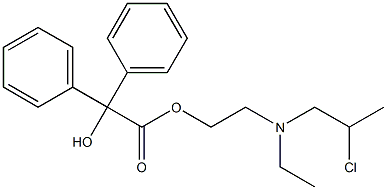 Propylbenzilylcholine Mustard 结构式