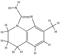 4H-Imidazo[4,5,1-ij]quinolin-2-amine,5,6-dihydro-9-methyl-(9CI) Struktur
