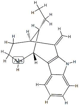 (1R,12S)-12-Ethyl-2,3,4,5,6,7-hexahydro-6-methylene-1β,5β-methano-1H-azocino[4,3-b]indole Structure