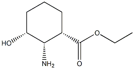 Cyclohexanecarboxylic acid, 2-amino-3-hydroxy-, ethyl ester, (1R,2R,3S)-rel- Structure