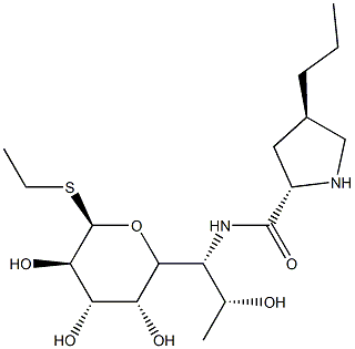 1,6,8-Trideoxy-6-[[(2S)-4β-propyl-2α-pyrrolidinyl]carbonylamino]-1-ethylthio-α-D-erythro-D-galacto-octopyranose|