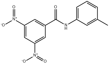 N-(3-甲基苯基)-3,5-二硝基苯甲酰胺 结构式