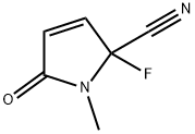 1H-Pyrrole-2-carbonitrile,2-fluoro-2,5-dihydro-1-methyl-5-oxo-(9CI) Structure