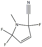 1H-Pyrrole-2-carbonitrile,2,5,5-trifluoro-2,5-dihydro-1-methyl-(9CI) Struktur