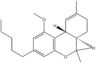 O-Methyl-delta-9 tetrahydrocannabinol Struktur