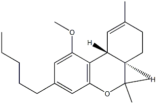 O-Methyl-delta-9 tetrahydrocannabinol 结构式