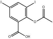 3,5-diiodoaspirin 结构式