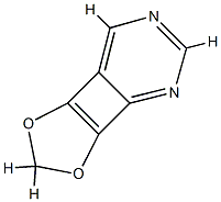 1,3-Dioxolo[3,4]cyclobuta[1,2-d]pyrimidine (9CI) Structure