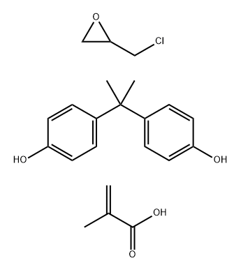 2-Propenoic acid, 2-methyl-, polymer with (chloromethyl)oxirane and 4,4-(1-methylethylidene)bisphenol|2-甲基-2-丙烯酸与(氯甲基)环氧乙烷和4,4'-(1-甲基亚乙基)双酚的聚合物