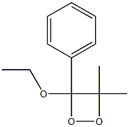 1,2-Dioxetane,3-ethoxy-4,4-dimethyl-3-phenyl-(9CI) 结构式