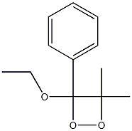 1,2-Dioxetane,3-ethoxy-4,4-dimethyl-3-phenyl-(9CI) 化学構造式