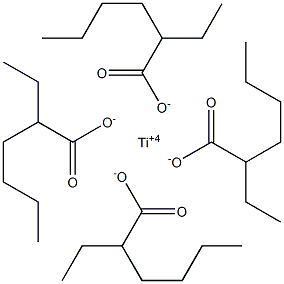 2-乙基己酸钛(异辛酸钛(IV)),3645-34-9,结构式