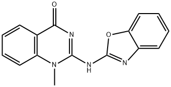2-(1,3-benzoxazol-2-ylamino)-1-methyl-4(1H)-quinazolinone Structure