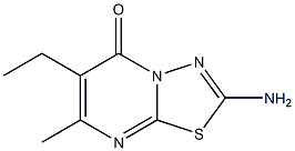 5H-1,3,4-Thiadiazolo[3,2-a]pyrimidin-5-one,2-amino-6-ethyl-7-methyl-(9CI) 结构式