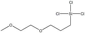 2-[METHOXY(POLYETHYLENEOXY)PROPYL]TRICHLOROSILANE Structure