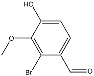 4-hydroxy-m-anisaldehyde, bromo derivative  Structure