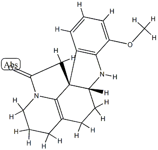 5,19-Didehydro-17-methoxy-20,21-dinoraspidospermidin-10-one 结构式