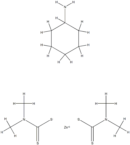 ZIRAMCYCLOHEXYLAMINECOMPLEX Struktur