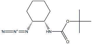 (1R,2S)-2-(N-tert-butyloxycarbonylamino)-1-azidocyclohexane, 365996-29-8, 结构式