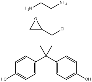4,4'-(1-甲基亚乙基)二苯酚与氯甲基环氧乙烷和1,2-乙二胺的聚合物 结构式