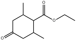 2,6-二甲基-4-氧代环己烷-1-甲酸乙酯, 36714-68-8, 结构式