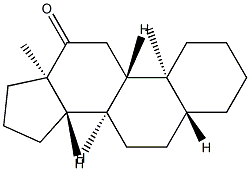 5α-Androstan-12-one 结构式