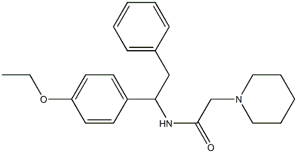 N-[α-(p-Ethoxyphenyl)phenethyl]-1-piperidineacetamide,36838-40-1,结构式