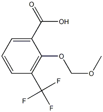 2-(メトキシメトキシ)-3-(トリフルオロメチル)安息香酸 化学構造式