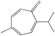2,4,6-Cycloheptatrien-1-one,5-methyl-2-(1-methylethyl)-(9CI) 结构式