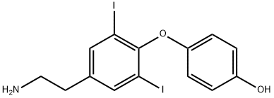 T2AM,Phenol, 4-[4-(2-aMinoethyl)-2,6-diiodophenoxy]- Structure