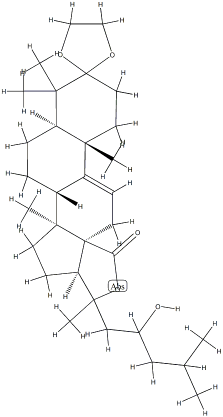 36871-82-6 (20ξ)-3,3-[Ethylenebis(oxy)]-20,23-dihydroxy-5α-lanost-9(11)-en-18-oic acid 18,20-lactone