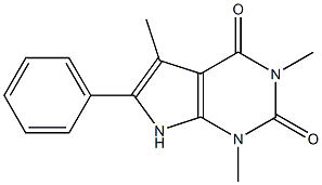 2,4,7-trimethyl-8-phenyl-2,4,9-triazabicyclo[4.3.0]nona-7,10-diene-3,5 -dione|