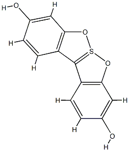 [1,2]Benzoxathiolo[2,3-b][1,2]benzoxathiole-6-SIV-3,9-diol 结构式