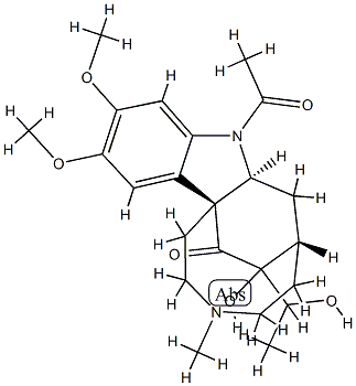 (2β,7β,14ξ,15S)-1-Acetyl-14,19-dihydroxy-10,11-dimethoxy-4-methyl-3,4-secocondyfolan-3-one|