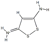 1,2-Dithiol-1-ium,3,5-diamino-(9CI) 结构式