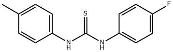 N-(4-fluorophenyl)-N'-(4-methylphenyl)thiourea 结构式