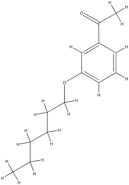 3''-HEXYLOXYACETOPHENONE Structure