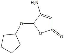 2(5H)-Furanone,4-amino-5-(cyclopentyloxy)-(9CI) 结构式