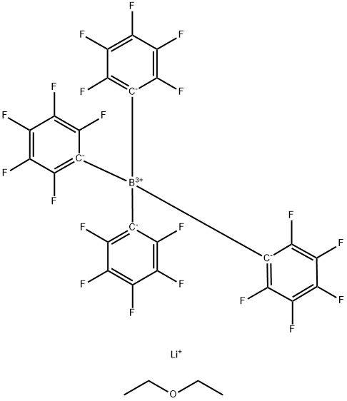 四(五氟苯基)硼化锂, 371162-53-7, 结构式