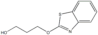 1-Propanol,3-(2-benzothiazolyloxy)-(9CI) 化学構造式