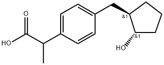 RAC TRANS-ロキソプロフェンアルコール 化学構造式