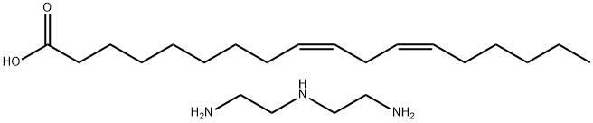 9,12-Octadecadienoic acid (9Z,12Z)-, dimer, polymer with N-(2-aminoethyl)-1,2-ethanediamine Structure