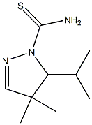 1H-Pyrazole-1-carbothioamide,4,5-dihydro-4,4-dimethyl-5-(1-methylethyl)-(9CI),372086-98-1,结构式