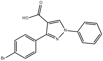 3-(4-Bromophenyl)-1-Phenyl-1H-Pyrazole-4-Carboxylic Acid(WXC01339) Structure