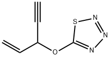 1,2,3,4-Thiatriazole,5-[(1-ethynyl-2-propenyl)oxy]-(9CI) 结构式